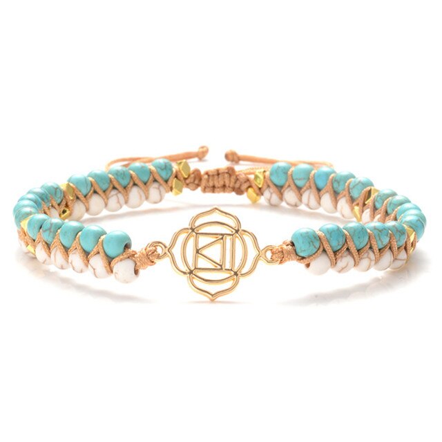 Unique Natural Stone Beads 3 Layers Wrap Bracelets For Women Girls Handmade Boho Leather Weave Bracelet  Jewelry Dropshipping